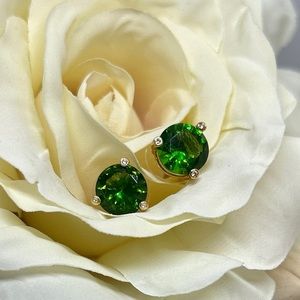 Kate Spade Rise and Shine Stud Earrings (Green) NWT